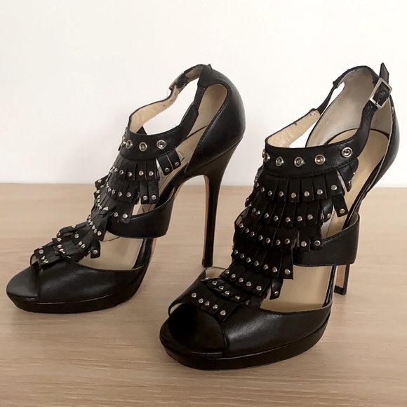 Jimmy Choo black leather high heels shoes for women size 36 - Picture 5 of 12